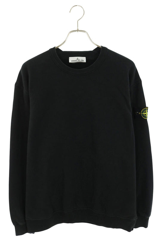 STONEISLAND Patch Logo Cotton Sweatshirt Black Size L