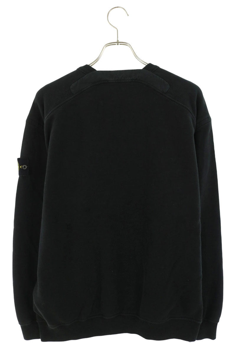 STONEISLAND Patch Logo Cotton Sweatshirt Black Size L