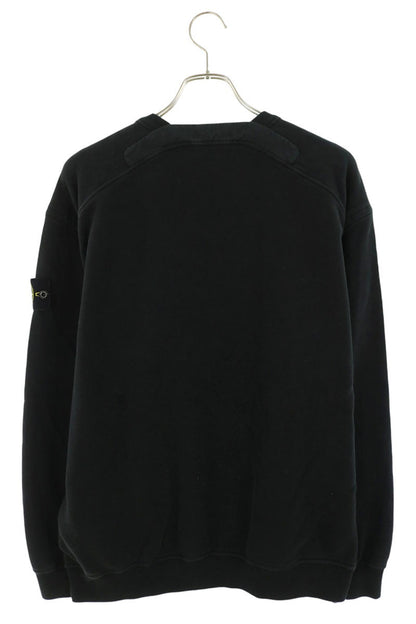 STONEISLAND Patch Logo Cotton Sweatshirt Black Size L