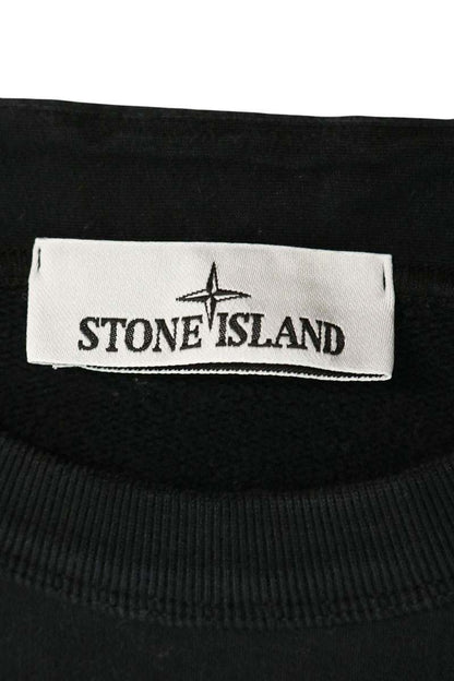 STONEISLAND Patch Logo Cotton Sweatshirt Black Size L