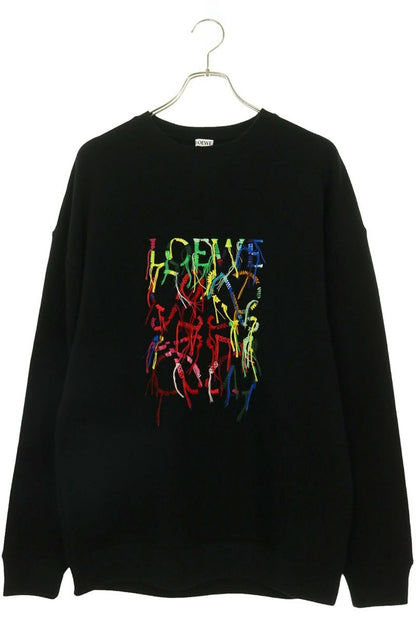 LOEWE Fringe Anagram Logo Crewneck Sweat Multi Size XS