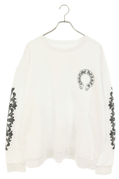 Chrome Hearts Back Horseshoe Floral Sleeve Print Size L