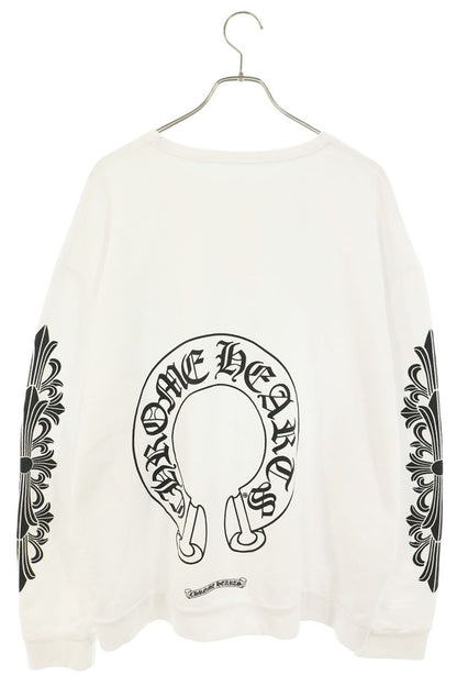 Chrome Hearts Back Horseshoe Floral Sleeve Print Size L