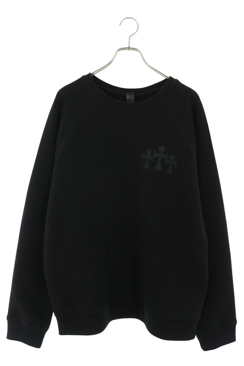 Chrome Hearts Back CH Logo Sweatshirt Black/Silver Size XL