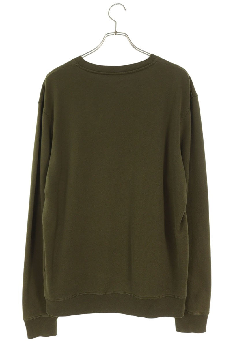 LOEWE Logo Fringe Embroidery Sweatshirt Khaki Size L