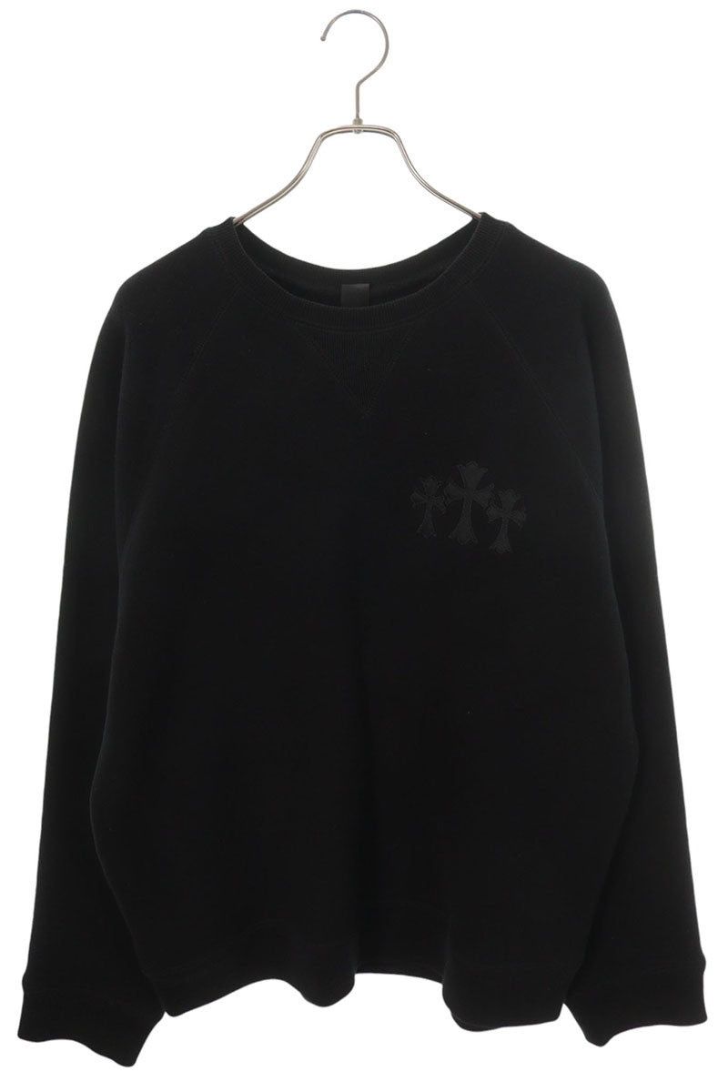 Chrome Hearts 7-11 Crew Back CH Cotton Sweatshirt Size XL