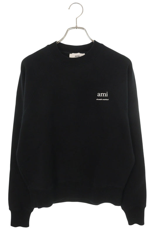 AMI Alexandre Mattiussi Chest Logo Sweatshirt Black Size S