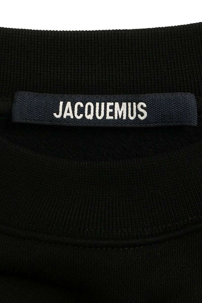 JACQUEMUS 245JS206-2036 Logo Sweatshirt Black Size M