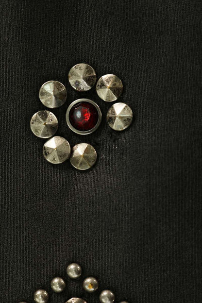 SATOSHI NAKAMOTO Stud Embellished Sweatshirt Black Size S