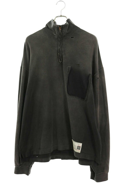 MIHARAYASUHIRO A14PO533 Distressed Sweatshirt Gray Size 46