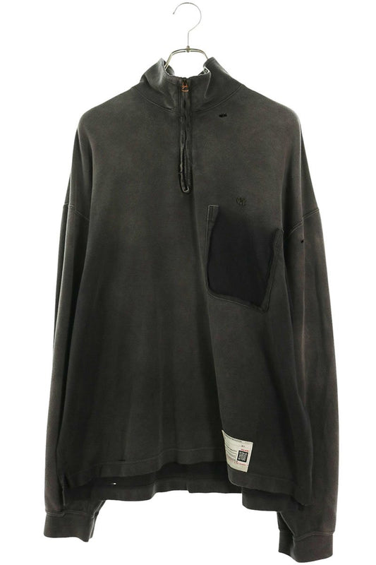 MIHARAYASUHIRO A14PO533 Distressed Sweatshirt Gray Size 46