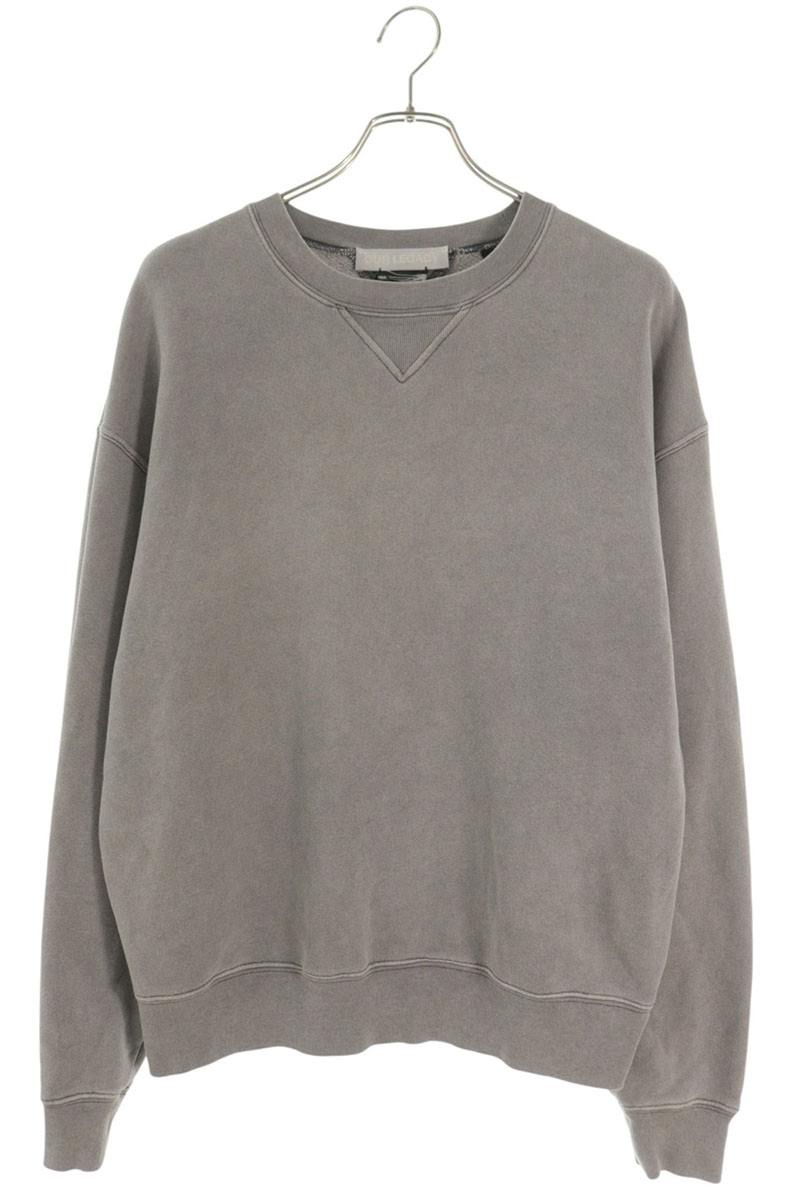 OUR LEGACY Distressed Perfect Sweatshirt Gray Size 46