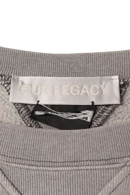 OUR LEGACY Distressed Perfect Sweatshirt Gray Size 46