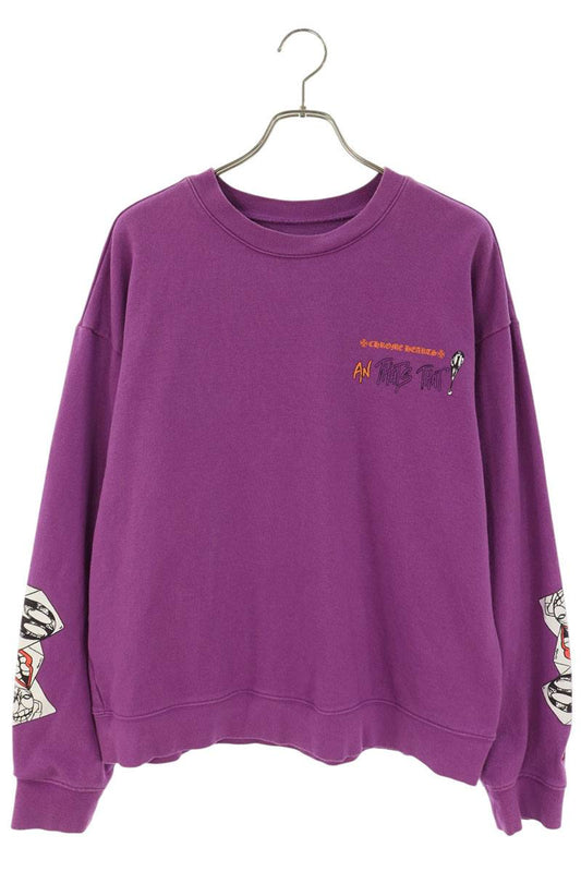 Chrome Hearts PPO I WANT MORE NOT Sweatshirt Purple Size L