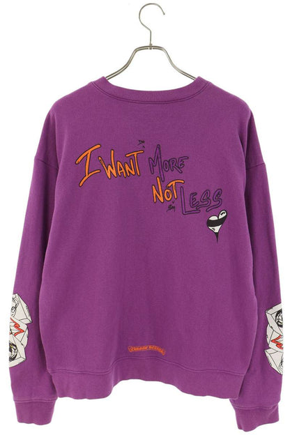 Chrome Hearts PPO I WANT MORE NOT Sweatshirt Purple Size L