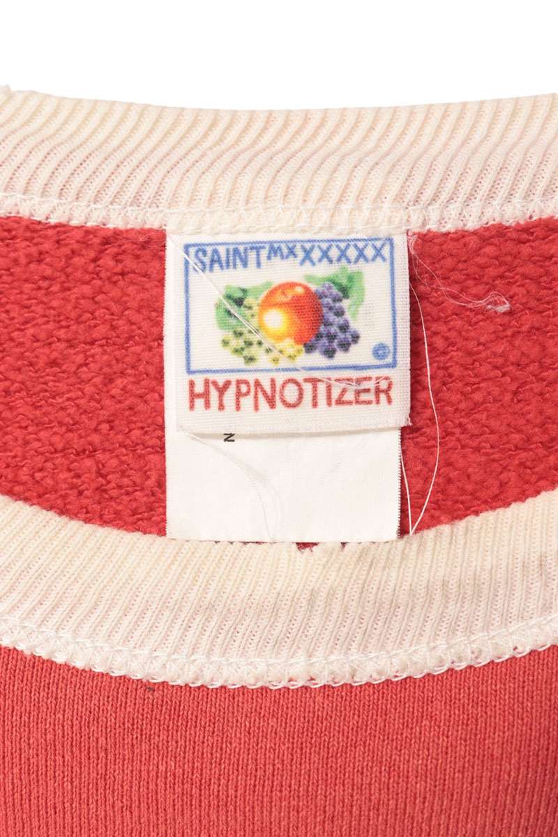 SAINT MICHAEL Vintage Washed Crewneck Sweatshirt Red Size L