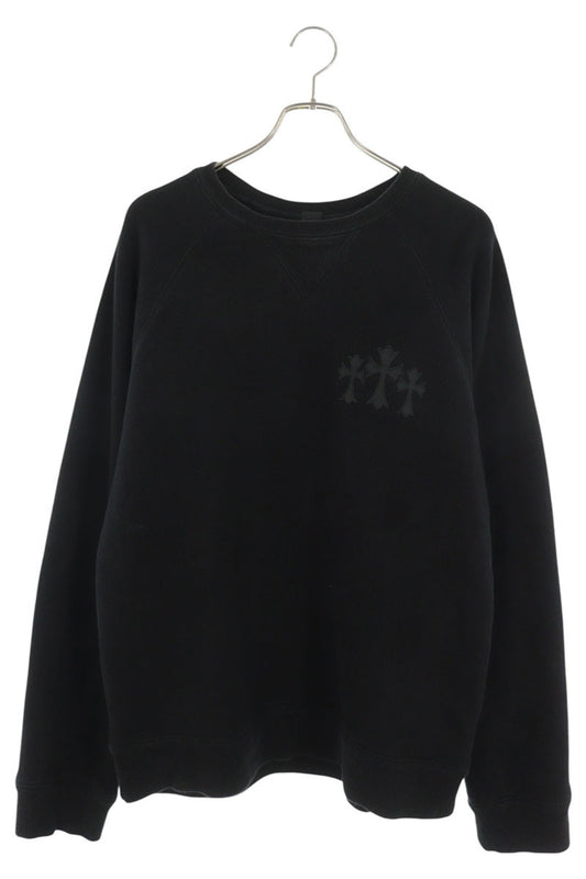 Chrome Hearts 7-11 CREW Back CH Sweatshirt Black Size XL