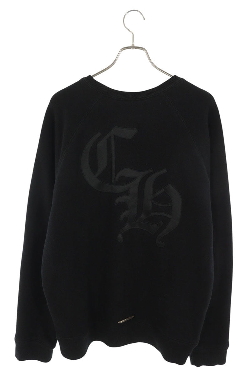 Chrome Hearts 7-11 CREW Back CH Sweatshirt Black Size XL