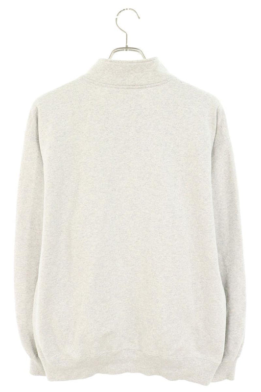 SUPREME Small Box Logo Half Zip Sweatshirt Gray Size M
