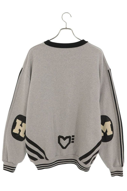 HUMAN MADE Elbow Patch Logo Grey Black Sweatshirt Size XL