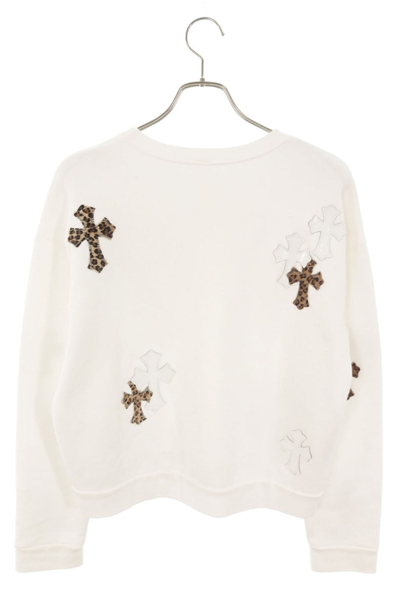 Chrome Hearts Y NOT Haircalf Leather Patch Sweatshirt Size S