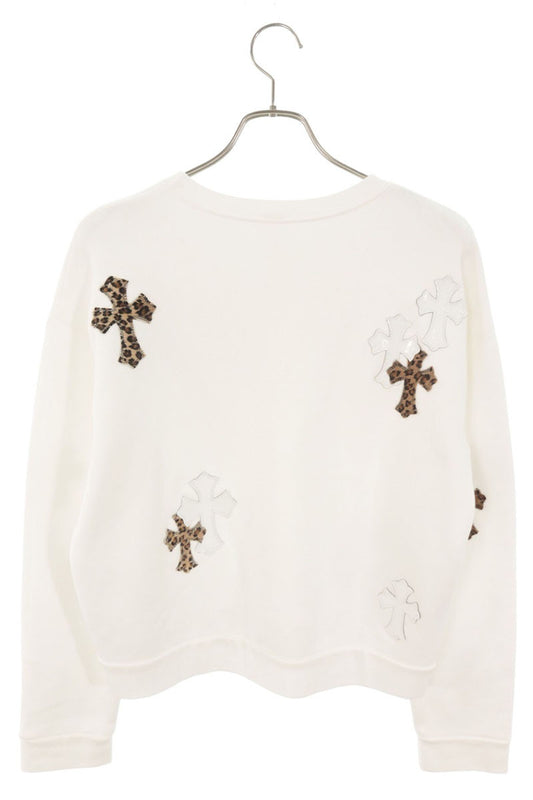Chrome Hearts Y NOT Haircalf Leather Patch Sweatshirt Size S
