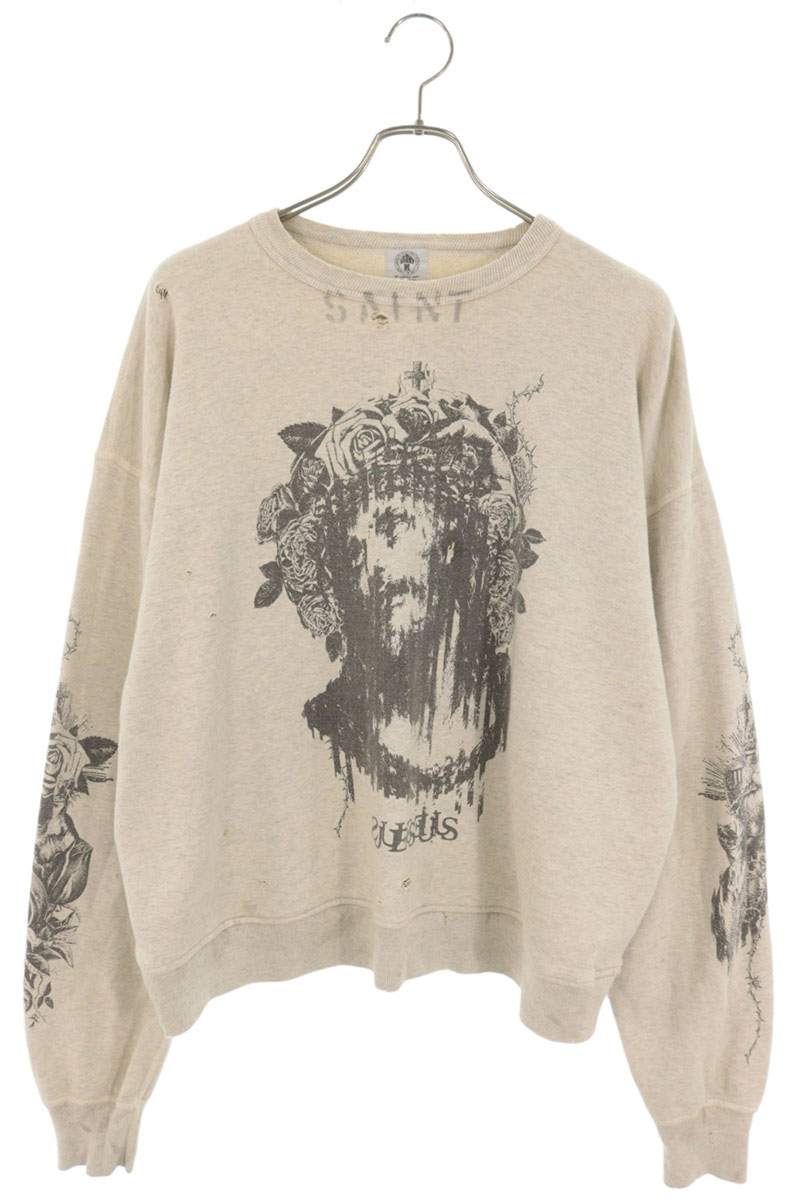SAINT MICHAEL 22SS Distressed Crewneck Multi Size XL