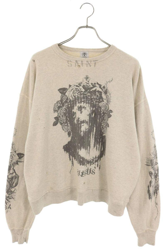 SAINT MICHAEL 22SS Distressed Crewneck Multi Size XL