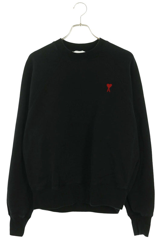 AMI Alexandre Mattiussi Heart A Logo Crewneck Black Size M