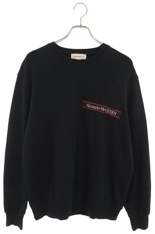 Alexander McQUEEN Embroidered Logo Sweatshirt Black Size M