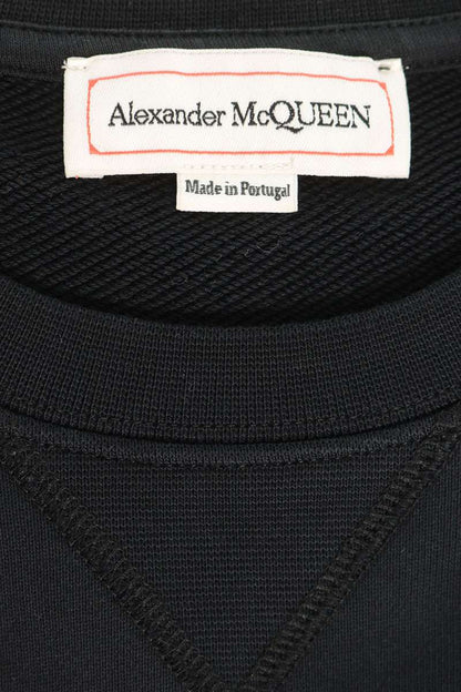 Alexander McQUEEN Embroidered Logo Sweatshirt Black Size M