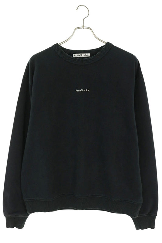 ACNE STUDIOS Front Logo Cotton Sweatshirt Size XS