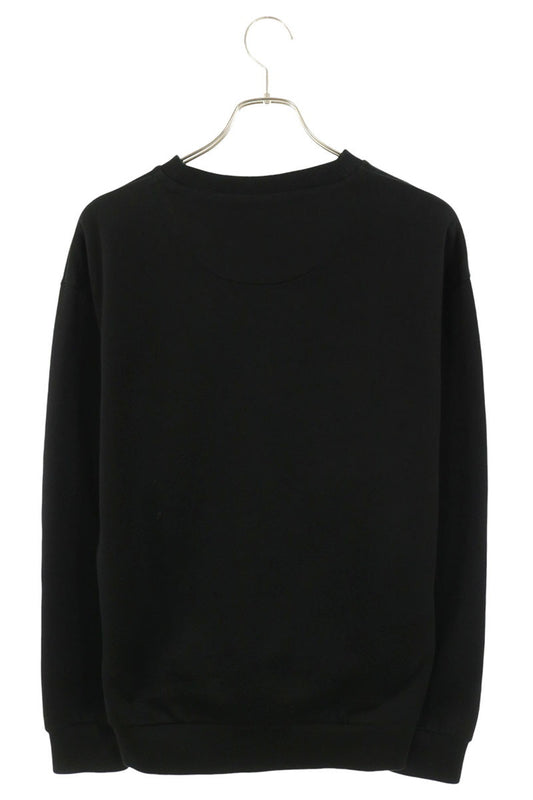 PRADA Triangle Logo Plate Technical Sweatshirt Black Size S