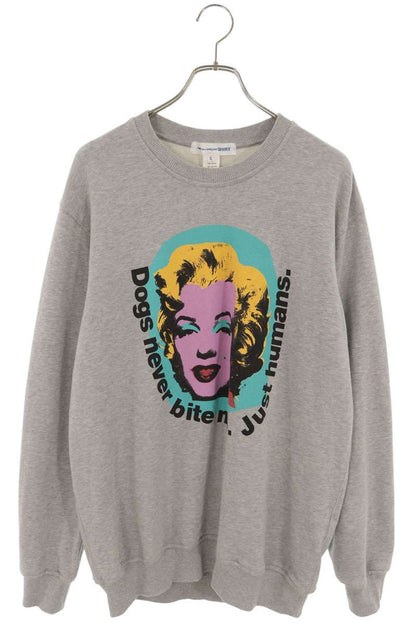 COMME des GARCONS SHIRT Andy Warhol Sweatshirt Gray Size XL
