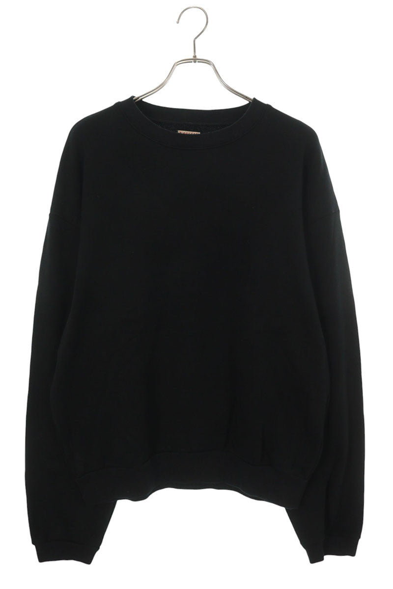 KAPITAL Smiley Print Crewneck Sweatshirt Black/Yellow Size 5