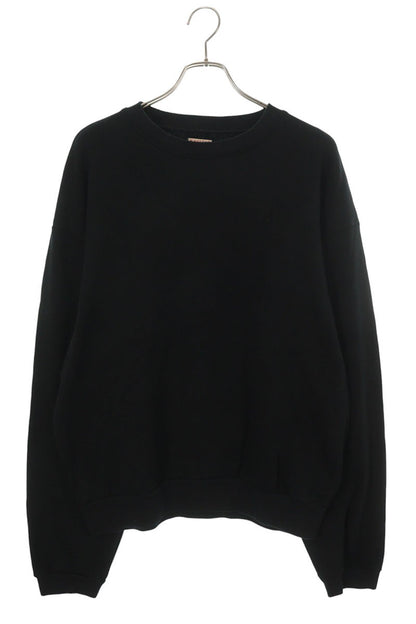 KAPITAL Smiley Print Crewneck Sweatshirt Black/Yellow Size 5