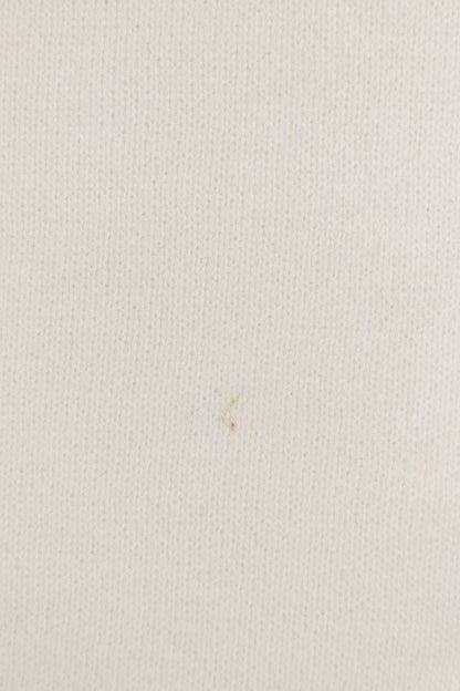 KAPITAL Elbow Smiley Print Sweatshirt White/Yellow Size 4