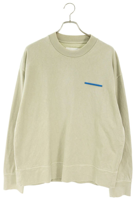 JILSANDER Cotton Crewneck Sweatshirt Olive Size M
