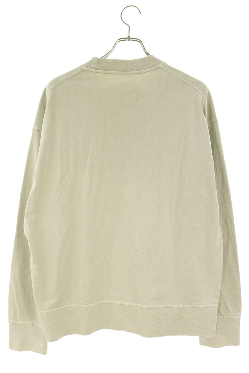 JILSANDER Cotton Crewneck Sweatshirt Olive Size M