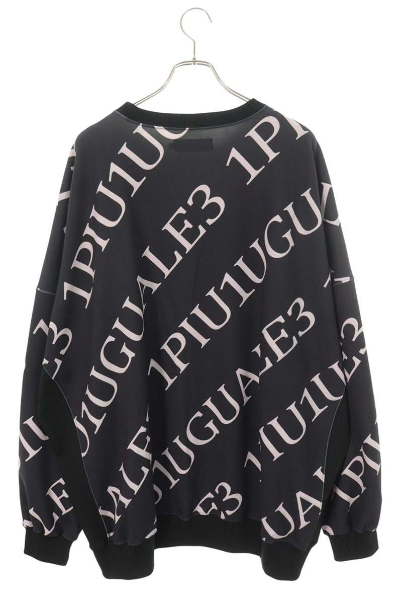 1piu1uguale3 Crazy Jersey Big Sweatshirt Black/White Size 4