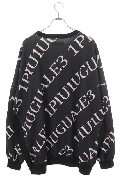 1piu1uguale3 Crazy Jersey Big Sweatshirt Black/White Size 4
