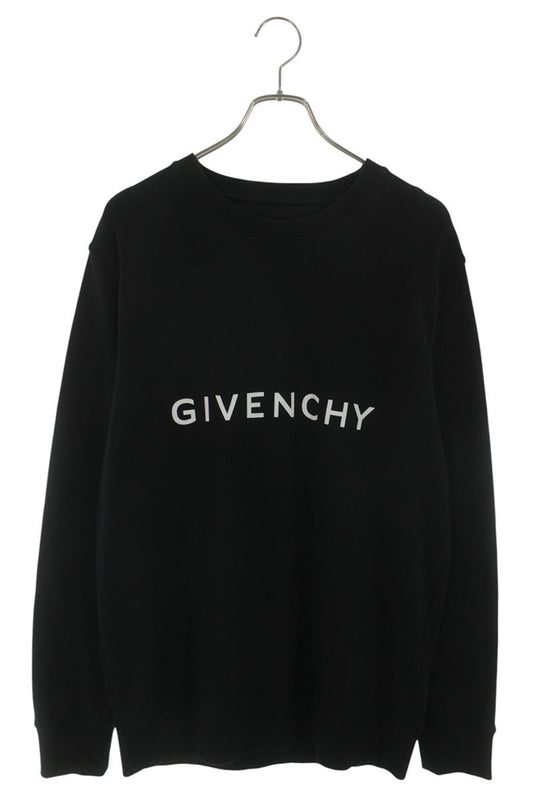 GIVENCHY Logo Print Crewneck Sweatshirt Black Size M
