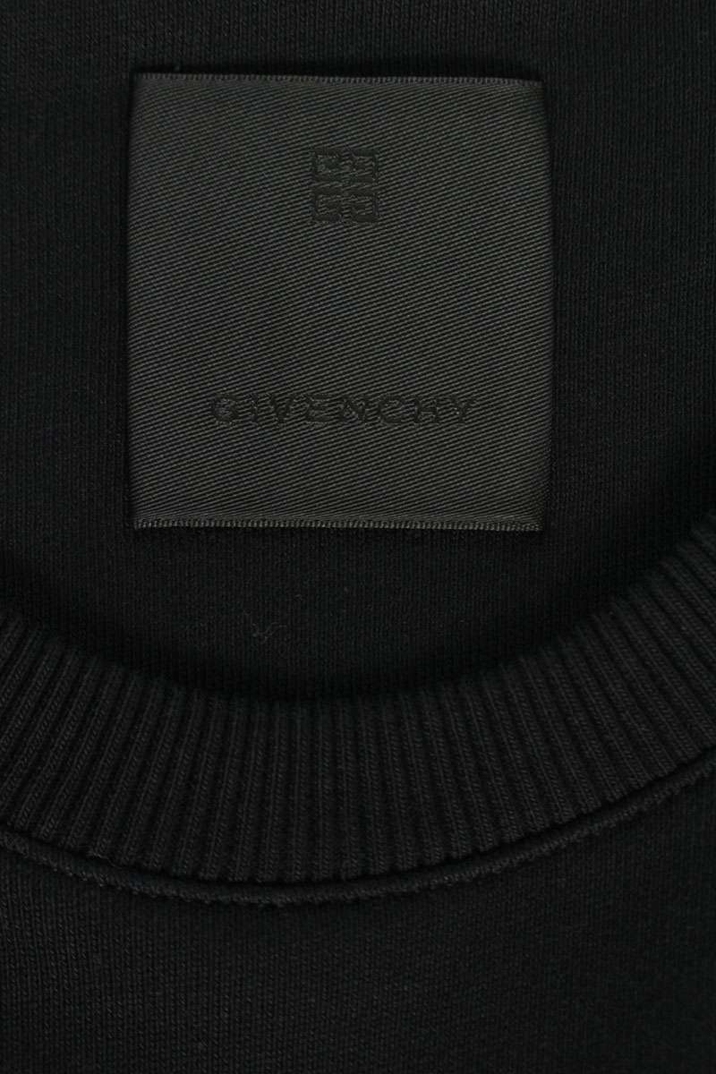 GIVENCHY Logo Print Crewneck Sweatshirt Black Size M