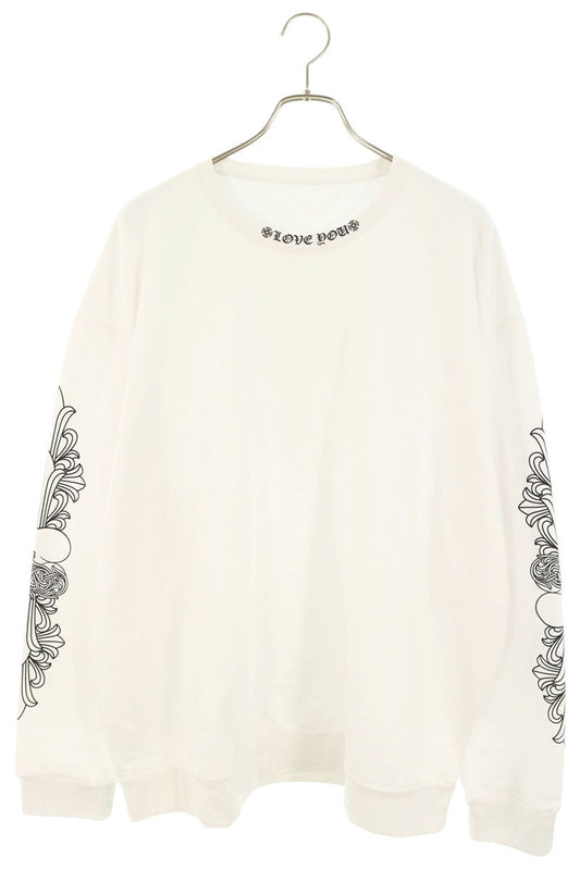 Chrome Hearts Floral Cross Crewneck White/Black Size XL