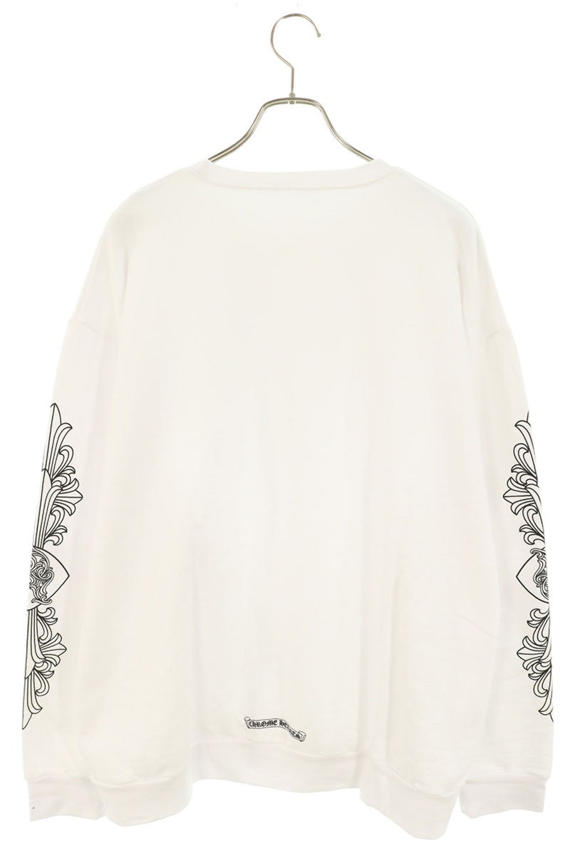 Chrome Hearts Floral Cross Crewneck White/Black Size XL