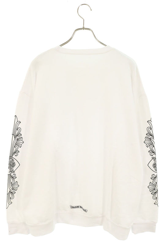 Chrome Hearts Floral Cross Crewneck White/Black Size XL