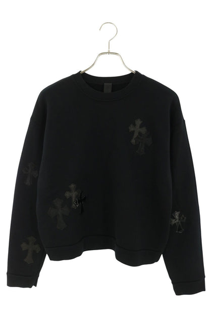 Chrome Hearts SWTSHRT Leather Cross Patch Sweatshirt Size S