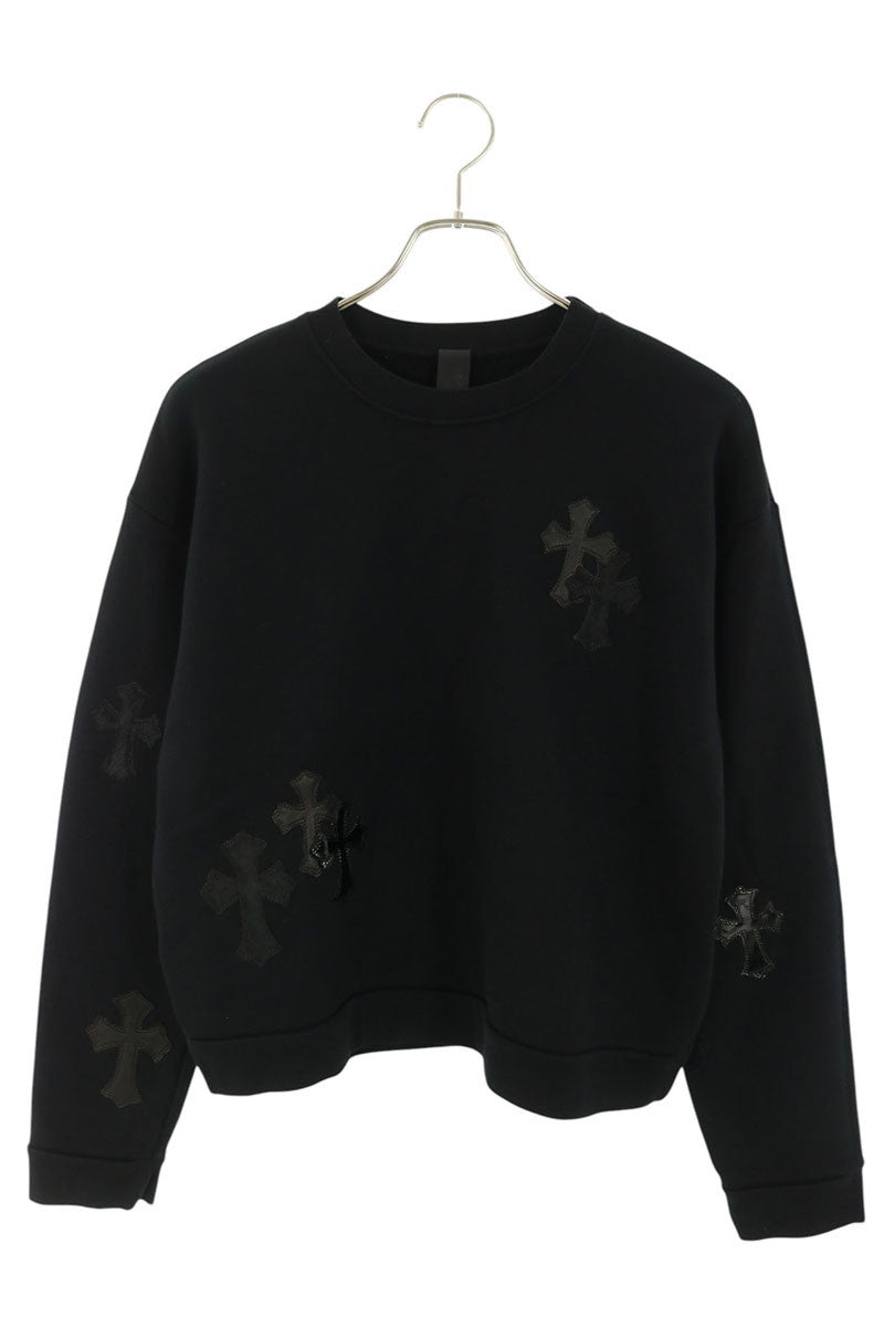 Chrome Hearts SWTSHRT Leather Cross Patch Sweatshirt Size S