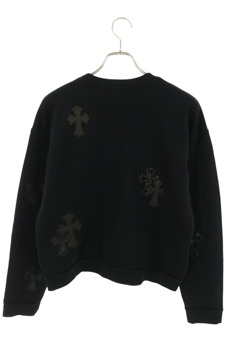 Chrome Hearts SWTSHRT Leather Cross Patch Sweatshirt Size S