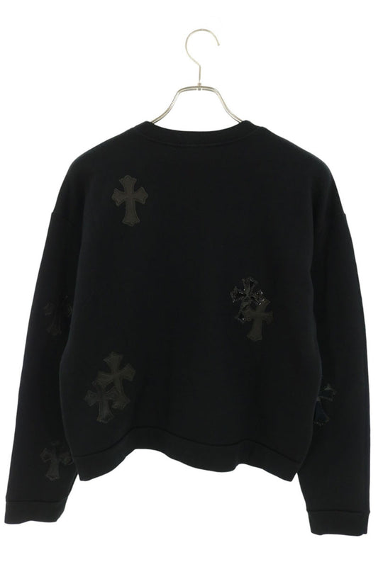 Chrome Hearts SWTSHRT Leather Cross Patch Sweatshirt Size S